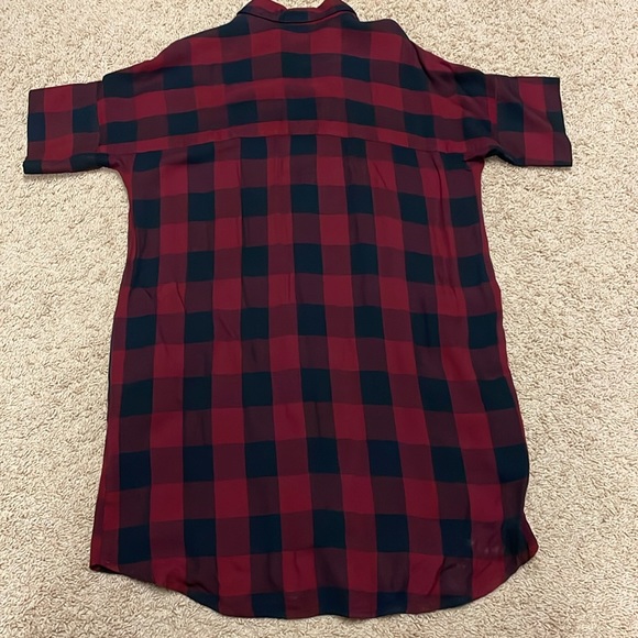 Madewell plaid flannel dress - Picture 6 of 8